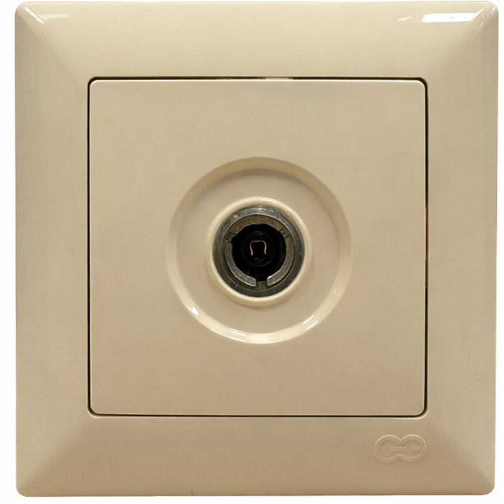 Priza telefon VISAGE, IP20, crem