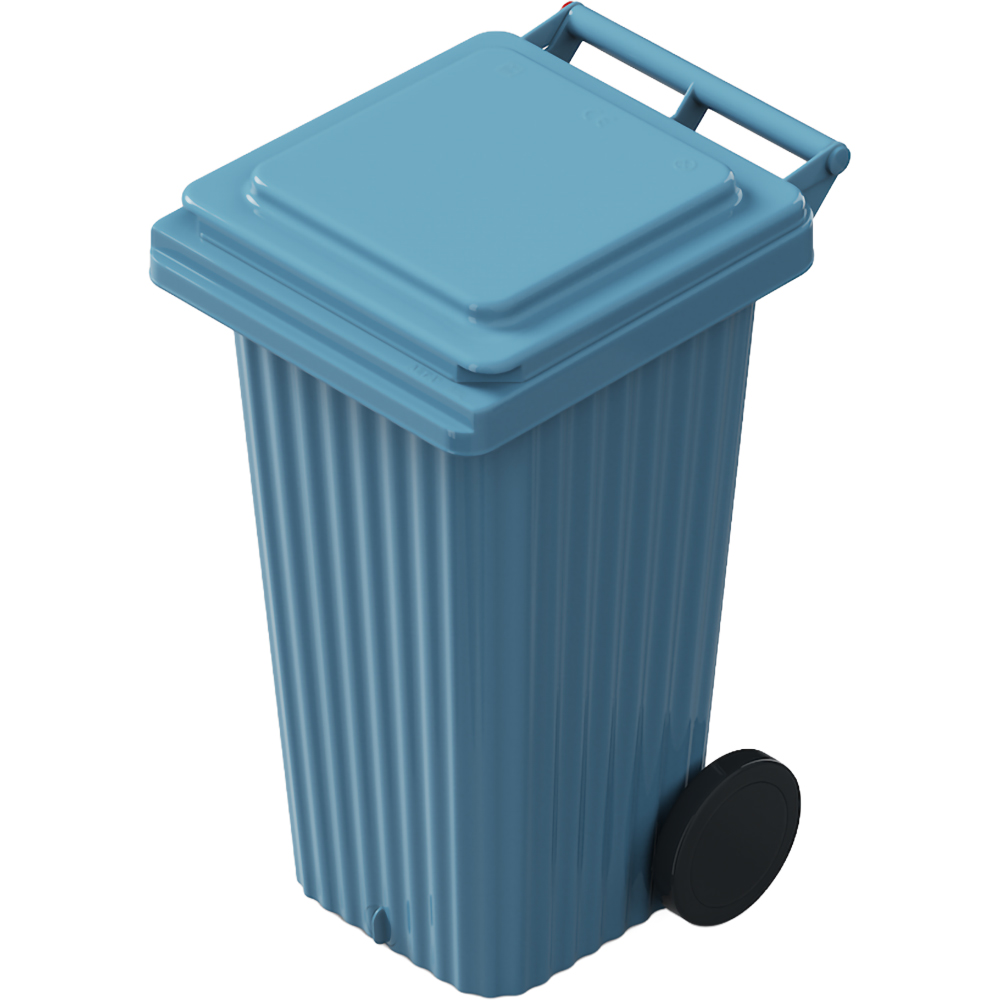 Europubela WAVE, cu evacuare, plastic, 120 l, albastru