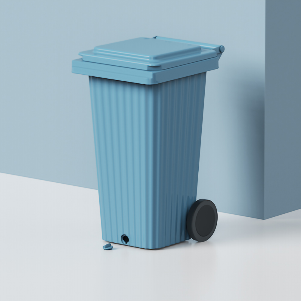 Europubela WAVE, cu evacuare, plastic, 120 l, albastru