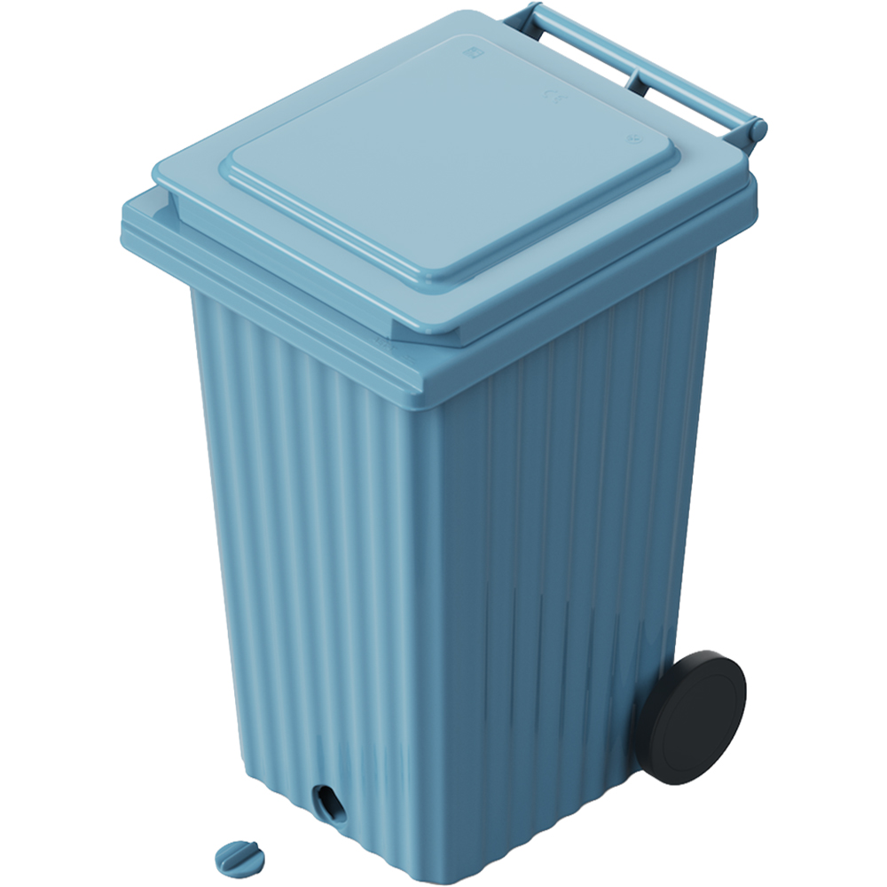 Europubela WAVE, cu evacuare, plastic, 240 l, albastru