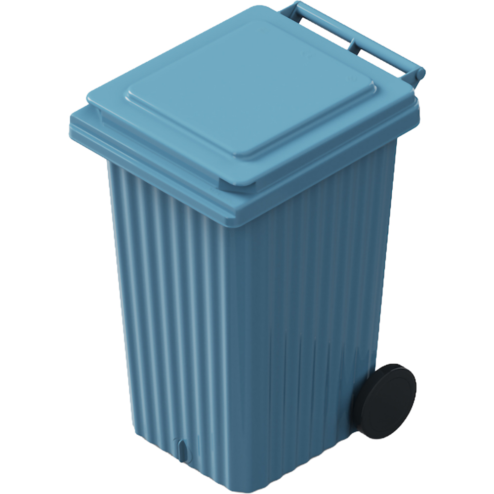 Europubela WAVE, cu evacuare, plastic, 240 l, albastru