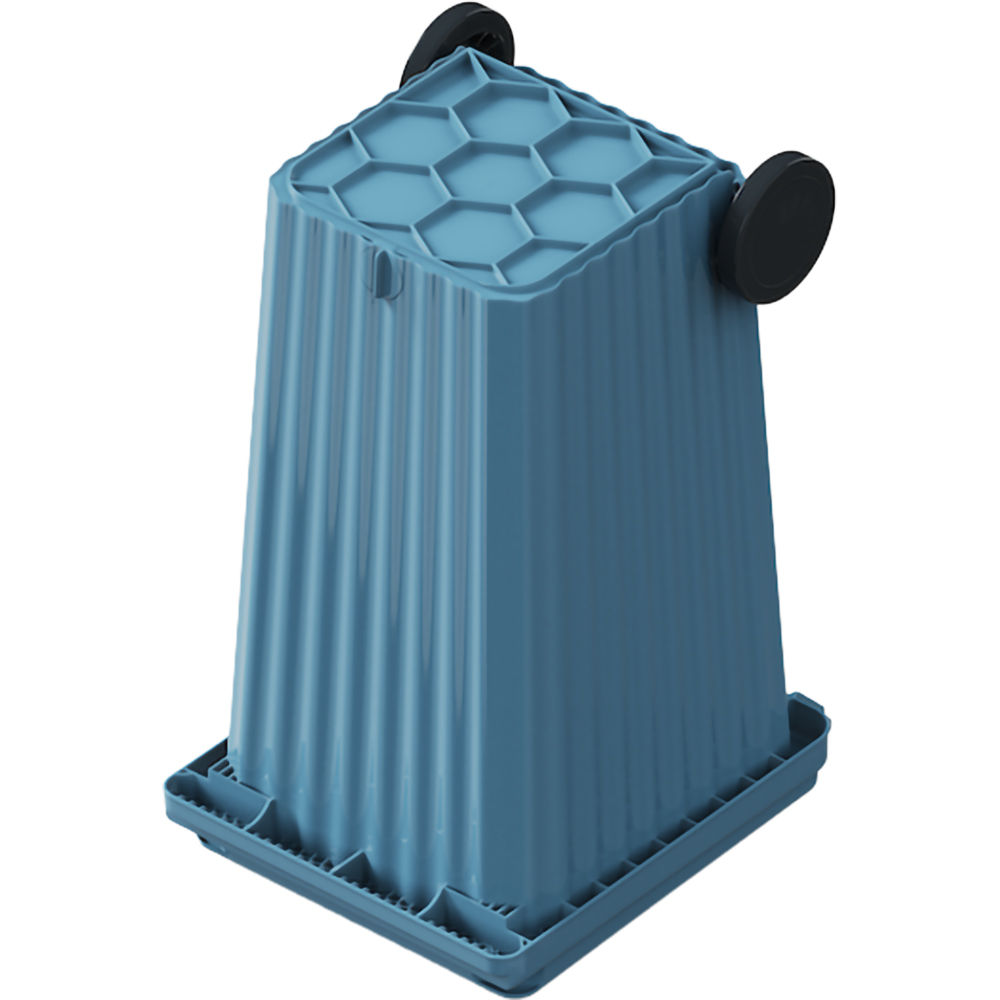 Europubela WAVE, cu evacuare, plastic, 240 l, albastru
