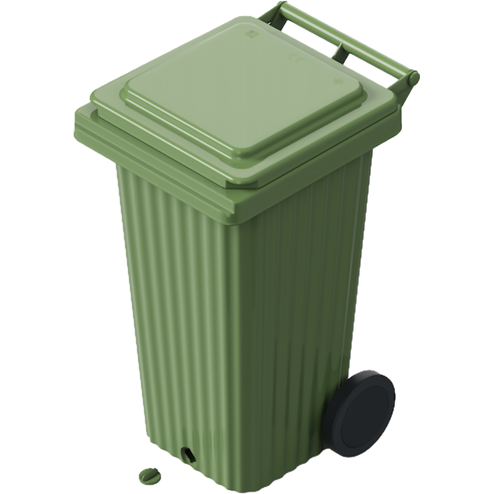 Europubela WAVE, cu evacuare, plastic, 120 l, verde