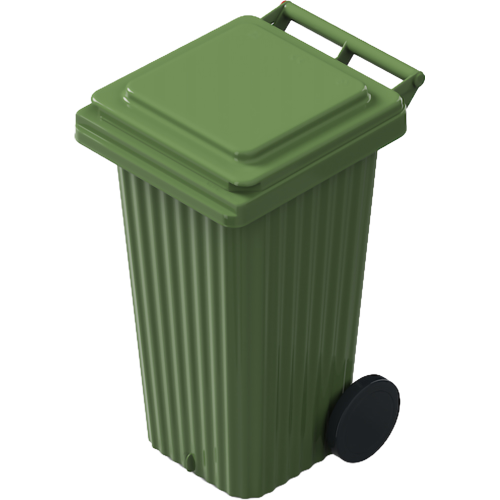Europubela WAVE, cu evacuare, plastic, 120 l, verde