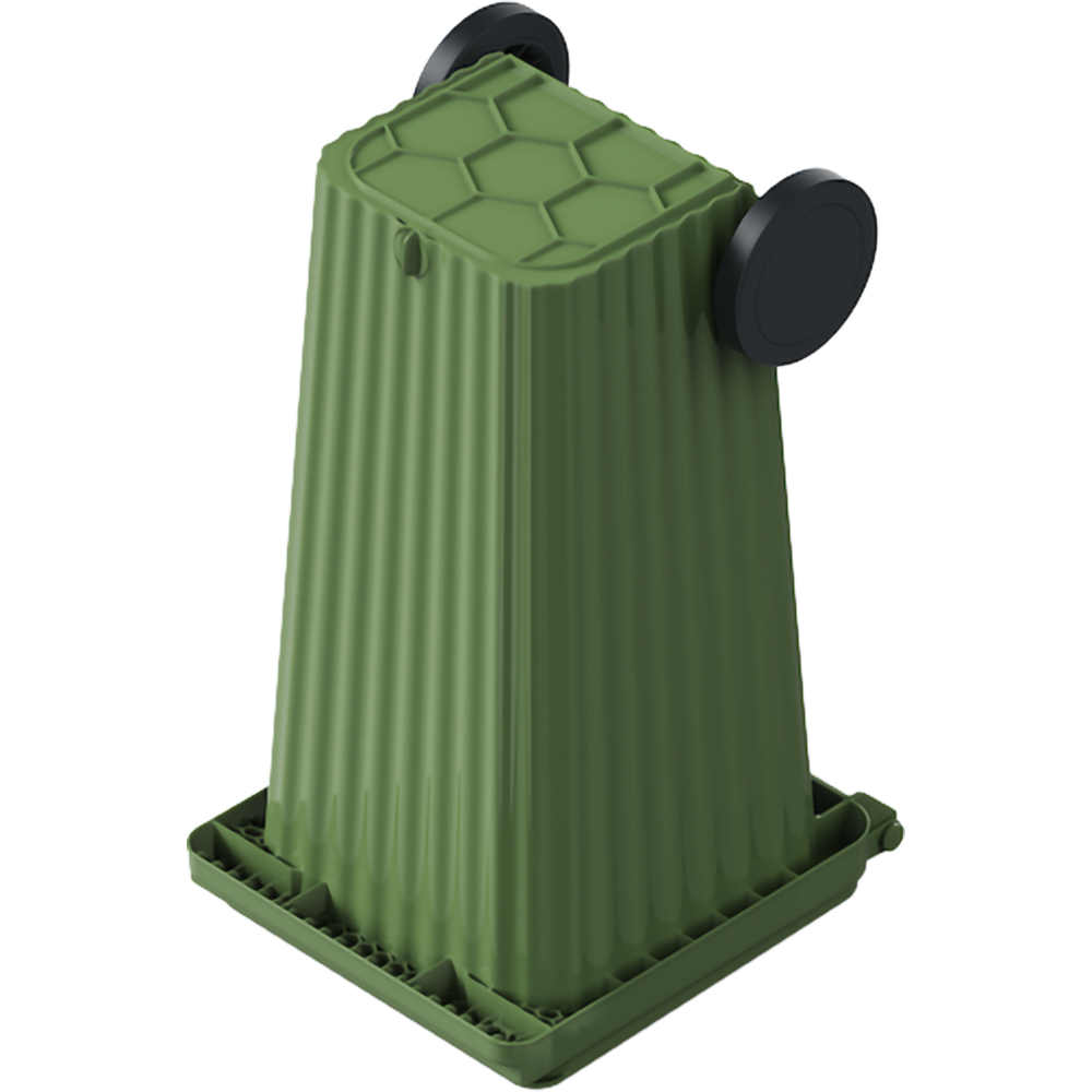 Europubela WAVE, cu evacuare, plastic, 120 l, verde