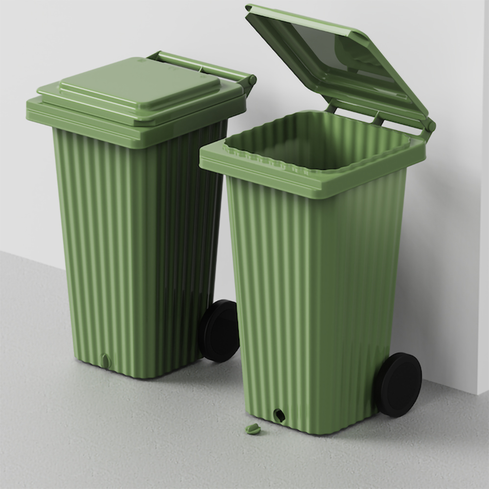 Europubela WAVE, cu evacuare, plastic, 120 l, verde