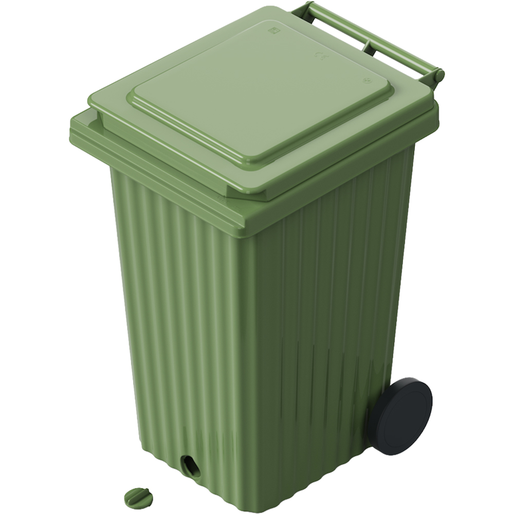 Europubela WAVE, cu evacuare, plastic, 240 l, verde