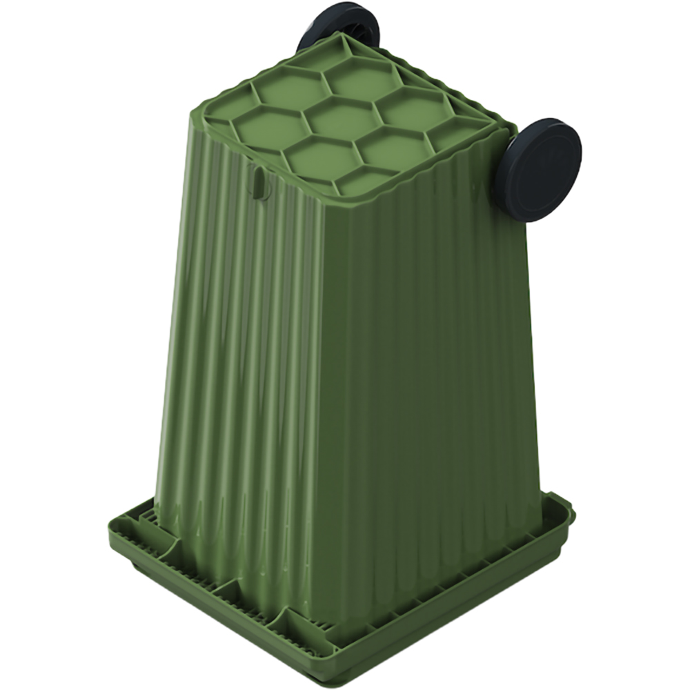 Europubela WAVE, cu evacuare, plastic, 240 l, verde