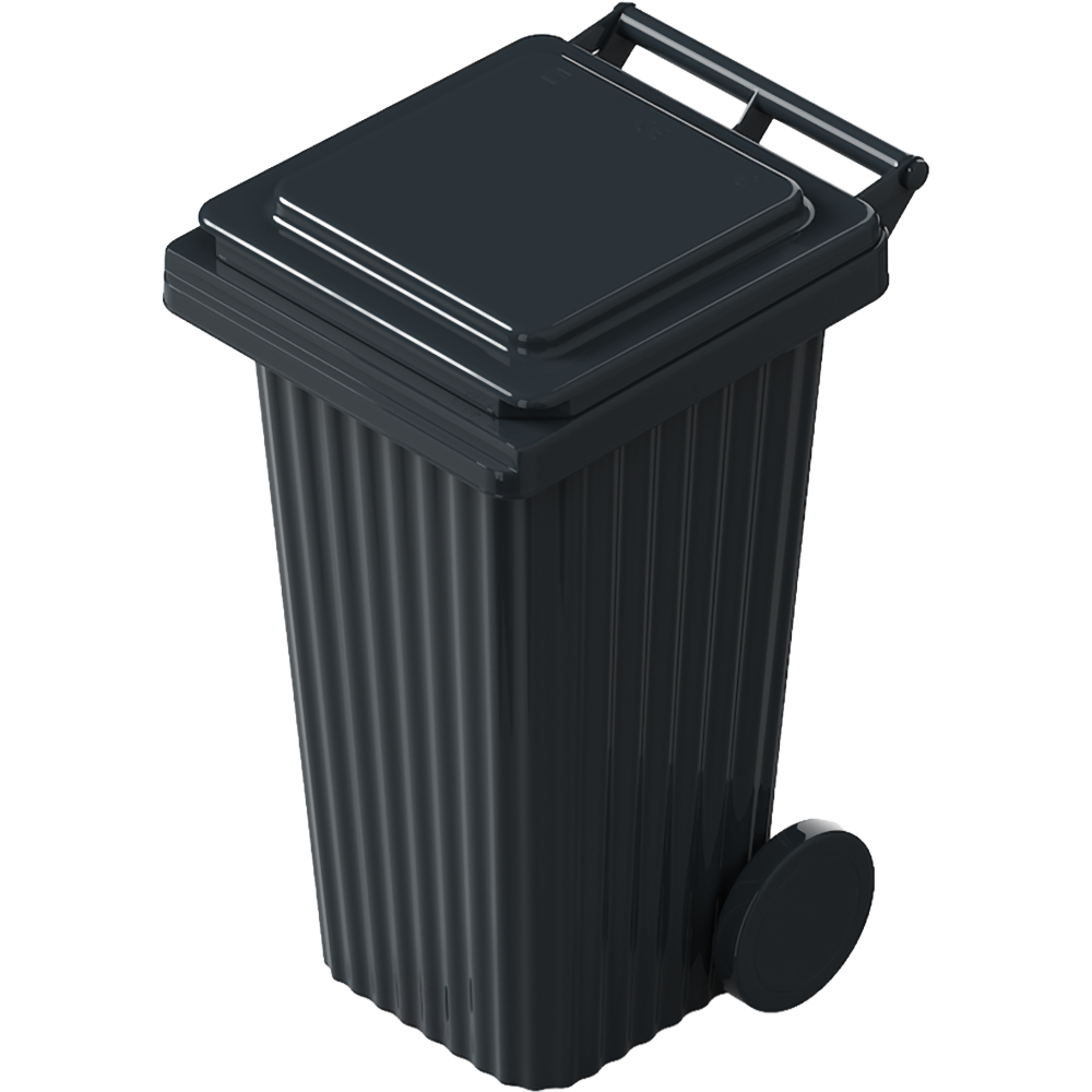 Europubela WAVE, plastic, 120 l, gri inchis