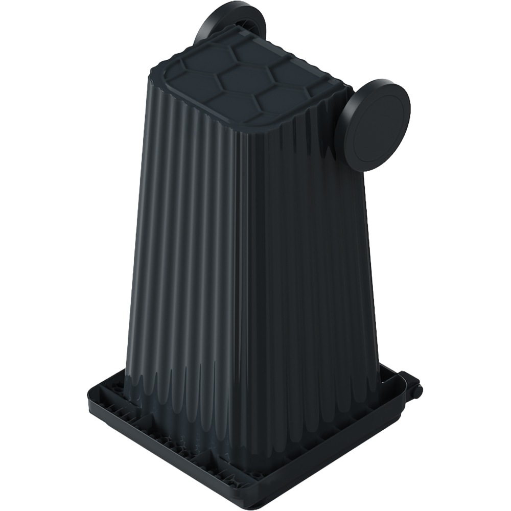 Europubela WAVE, plastic, 120 l, gri inchis
