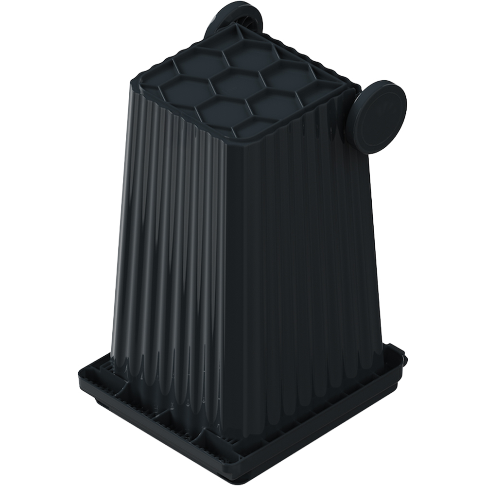 Europubela WAVE, plastic, 240 l, gri inchis