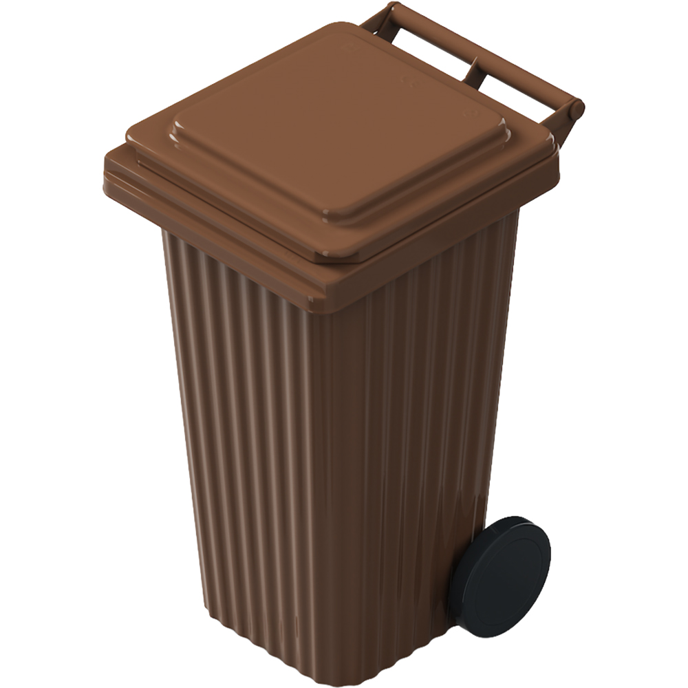 Europubela WAVE, plastic, 120 l, maro