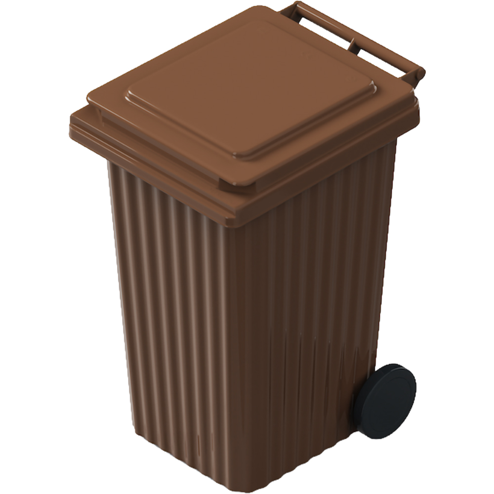 Europubela WAVE, plastic, 240 l, maro