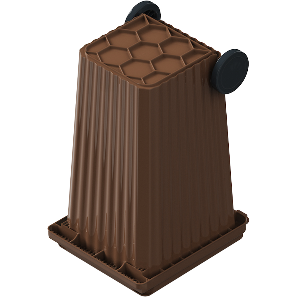 Europubela WAVE, plastic, 240 l, maro