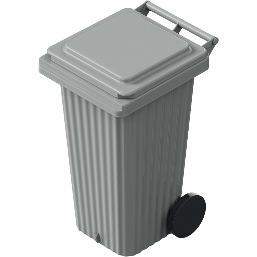 Europubela WAVE, cu evacuare, plastic, 120 l, gri deschis