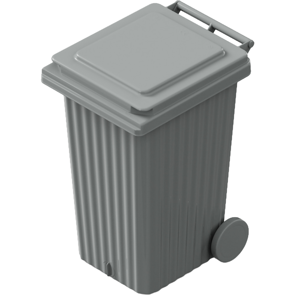 Europubela WAVE, cu evacuare, plastic, 240 l, gri deschis