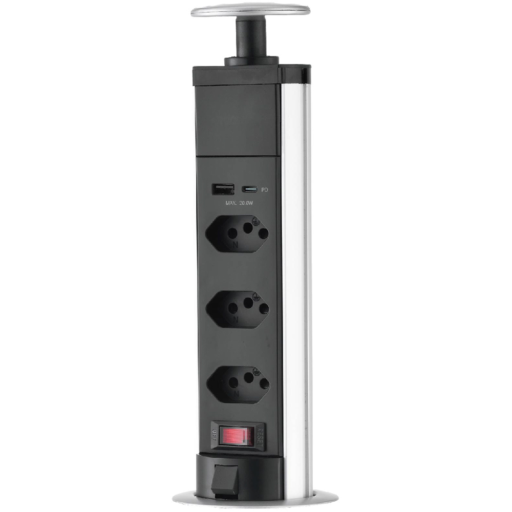 Prelungitor STRAKE 2824, 3 prize, 1.5m, negru