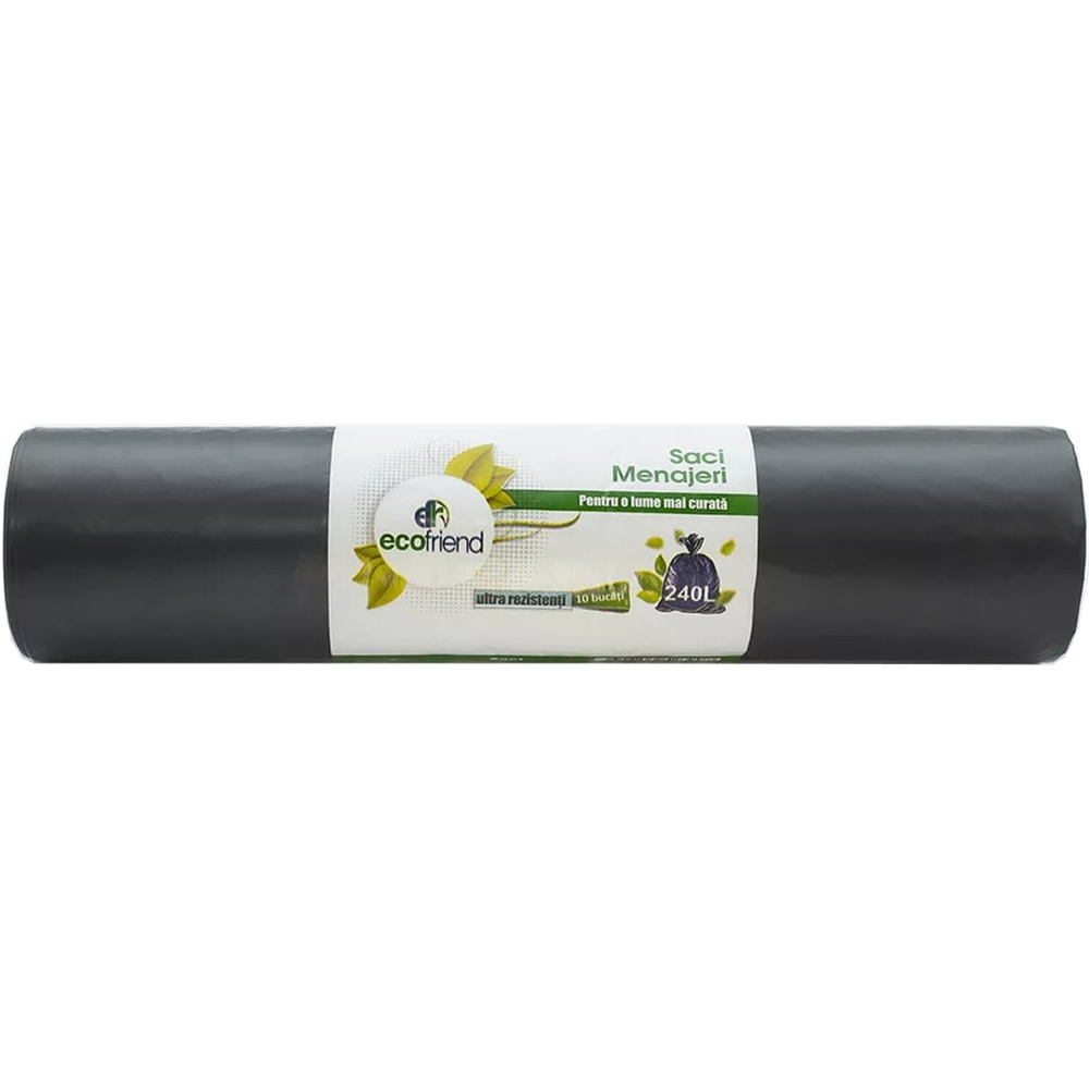 Saci menajeri ECOFRIEND 4962, 10 bucati, 240 l, negru