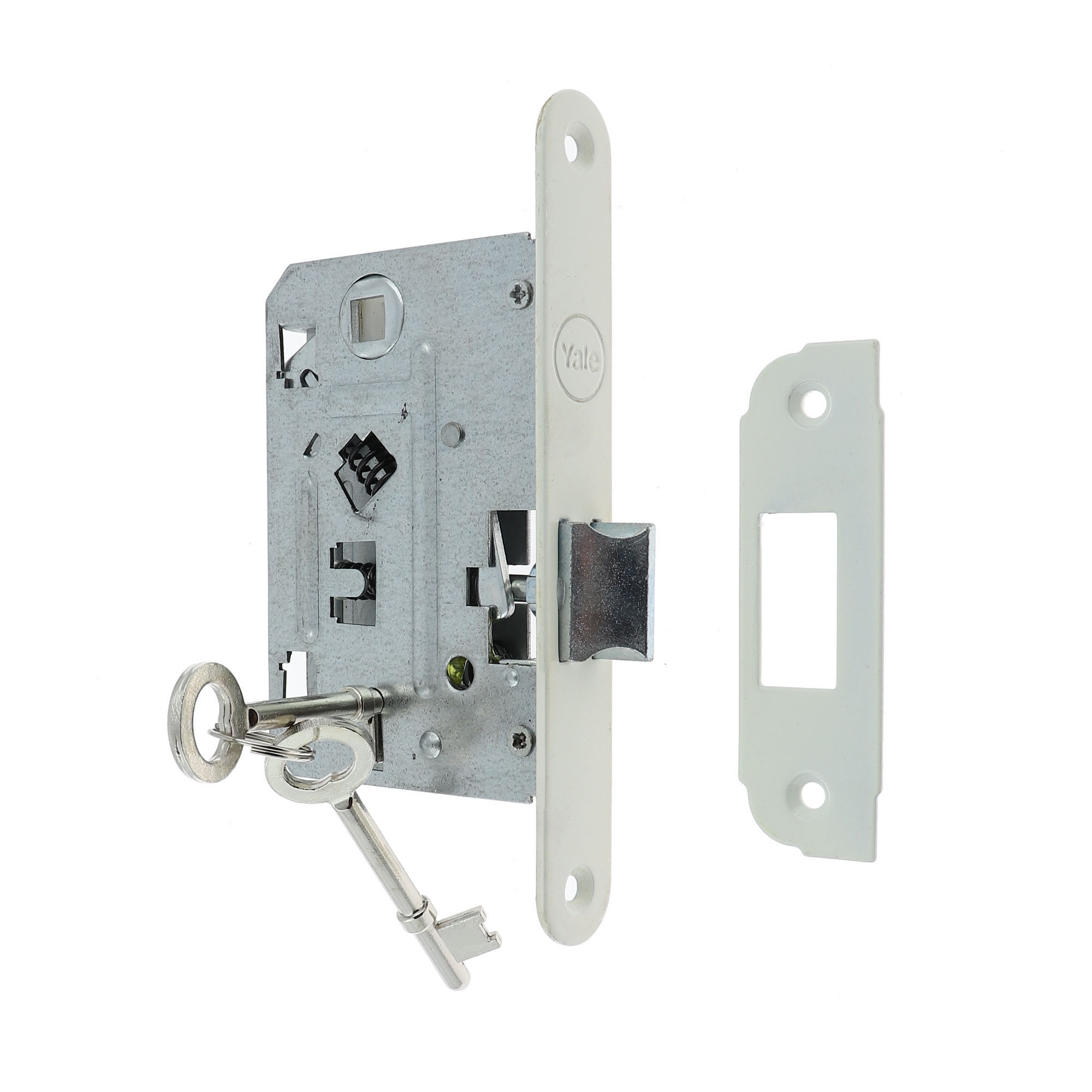 Broasca ingropata YALE, 43x72 mm, cheie, alb