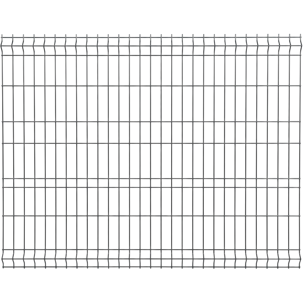 Panou de gard bordurat DIAL, 153 x 201 x 6.25 cm, 4.2 mm, gri