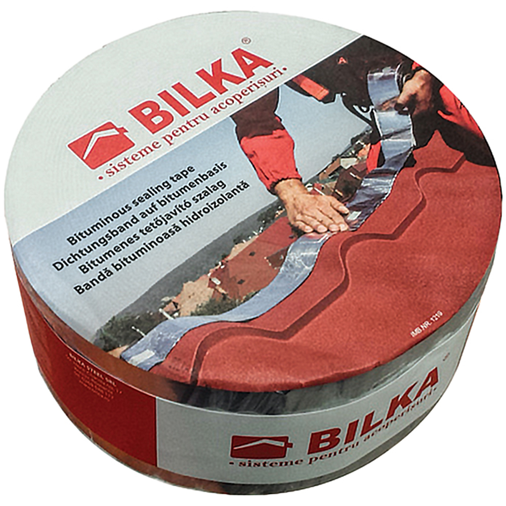 Banda bituminoasa BILKA, 10cm x 10m, caramiziu