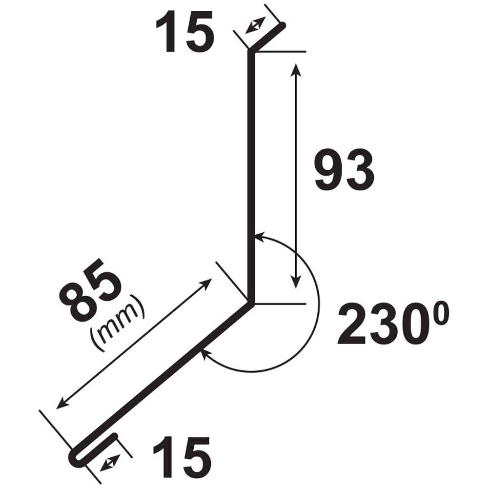 Bordura la perete BILKA, maro mat (RAL8017), 2000 x 208 mm x 0.5 mm