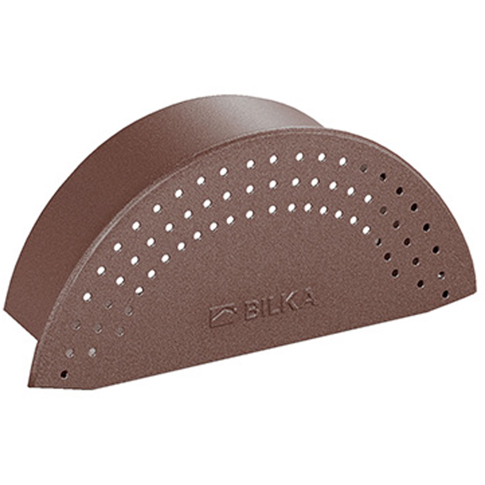 Capac coama BILKA, maro mat (RAL 8017), 0.5 mm, 20 x 16.5 cm