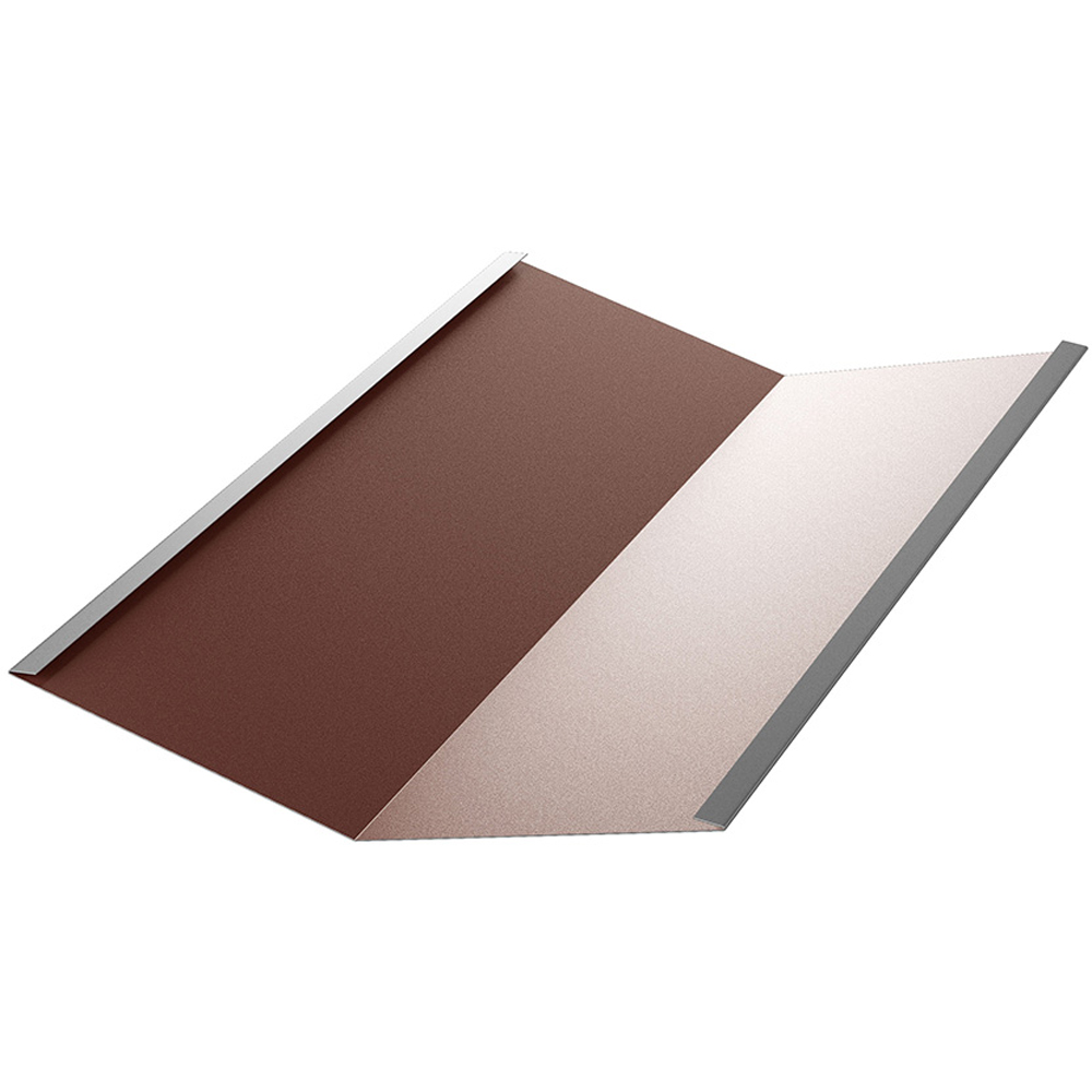 Dolie BILKA, maro mat (RAL8017), 2000 x 417 x 0.5 mm