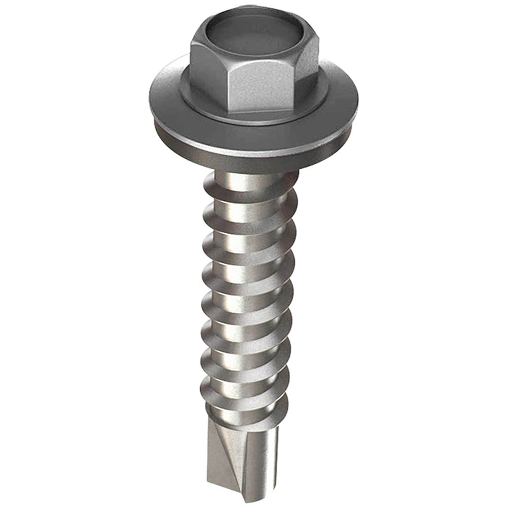 Surub autoforant hexagonal BILKA, 4.8  x 35mm, otel, 250buc, argintiu