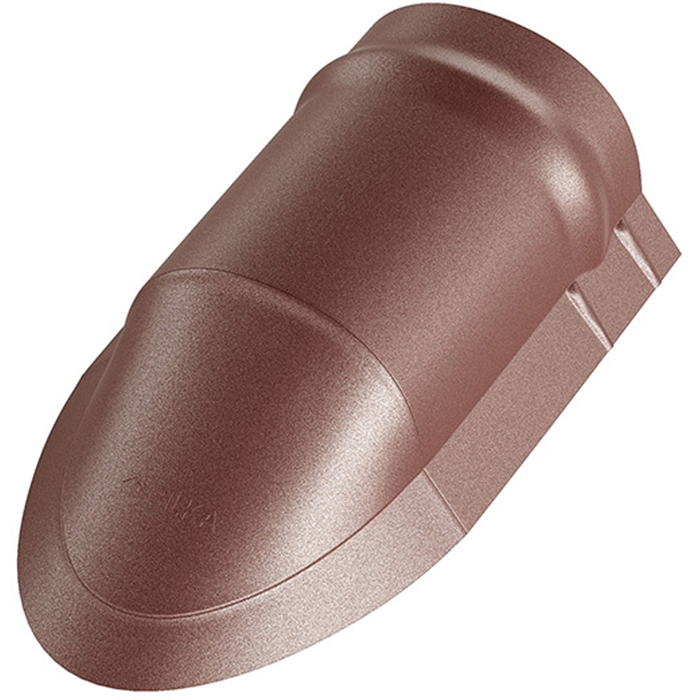 Element inchidere coama mica BILKA, maro mat (RAL 8017), 0.5 mm, 35 x 23 cm