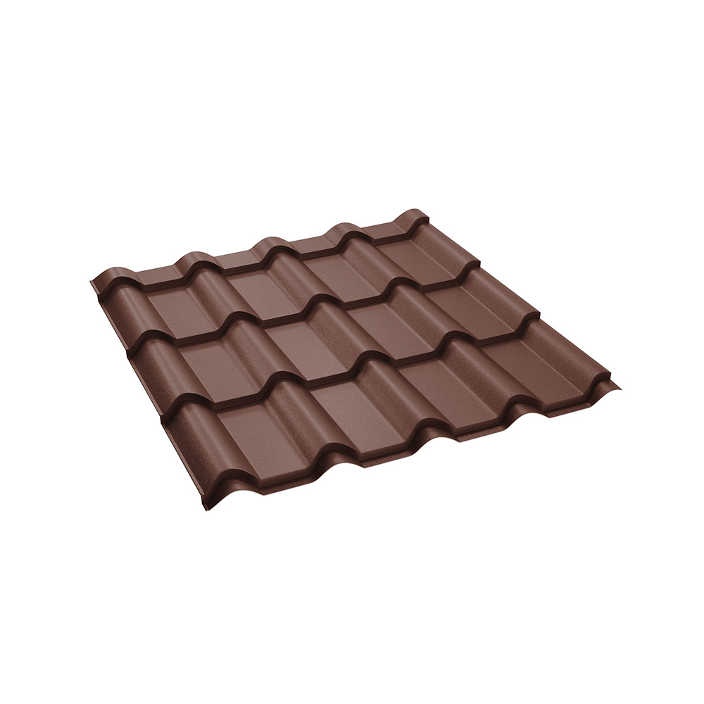 Tigla metalica BILKA Balcanic, maro mat (RAL 8017), 0.5 mm, 118 x 118 cm
