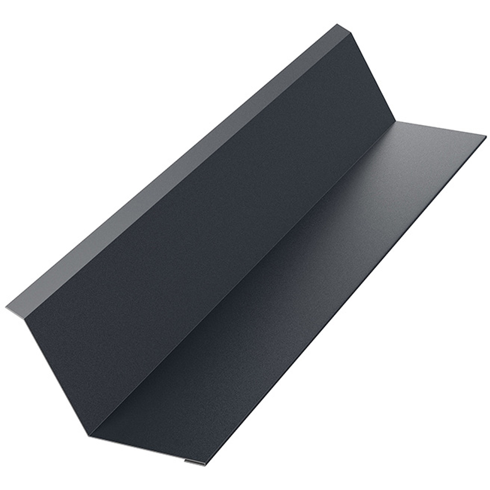 Bordura la perete BILKA, gri mat (RAL7016), 2000 x 208 mm x 0.5 mm