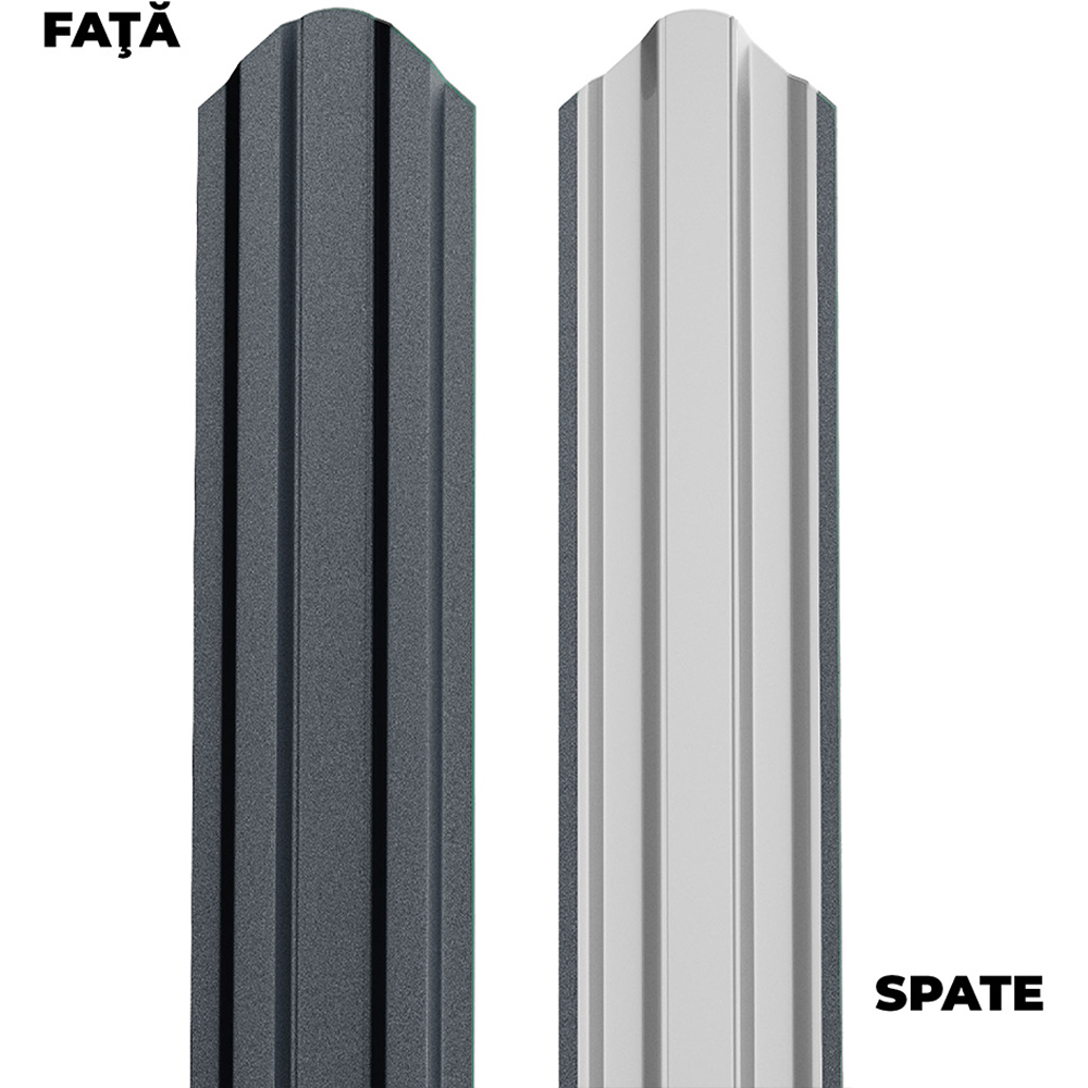 Sipca gard BILKA Oslo, 0.40 mm 1.50 ml, metal, gri mat