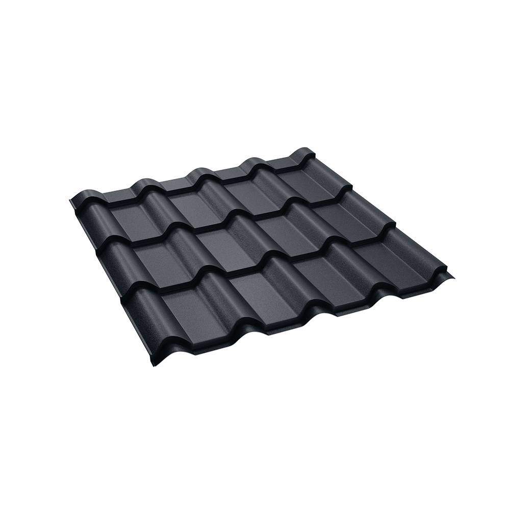 Tigla metalica BILKA Balcanic, gri mat (RAL 7016), 0.5 mm, 118 x 118 cm
