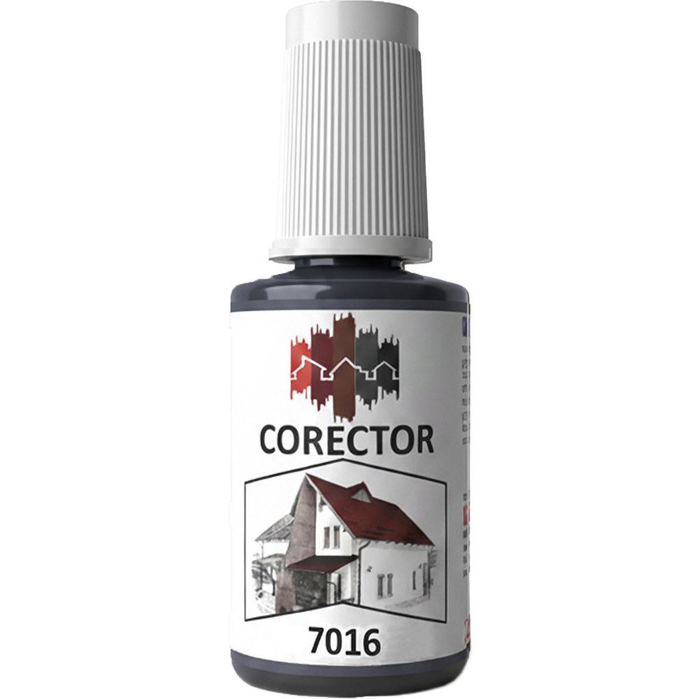 Corector tigla metalica BILKA, gri (RAL 7016), lucios, 20 ml