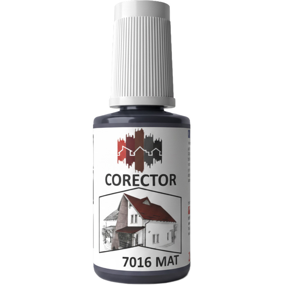 Corector tigla metalica BILKA, gri (RAL 7016), mat, 20 ml