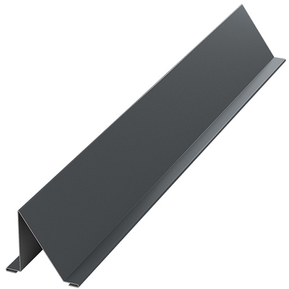 Opritor zapada BILKA, gri lucios (RAL7016), 2000 x 208 x 0.4 mm