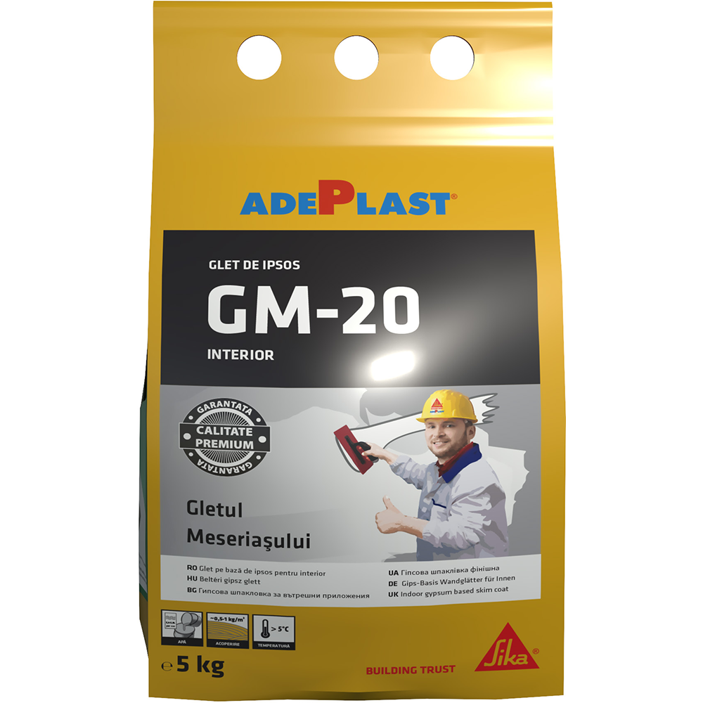 Glet Adeplast GM-20 Gletul Meseriasului, 5 Kg