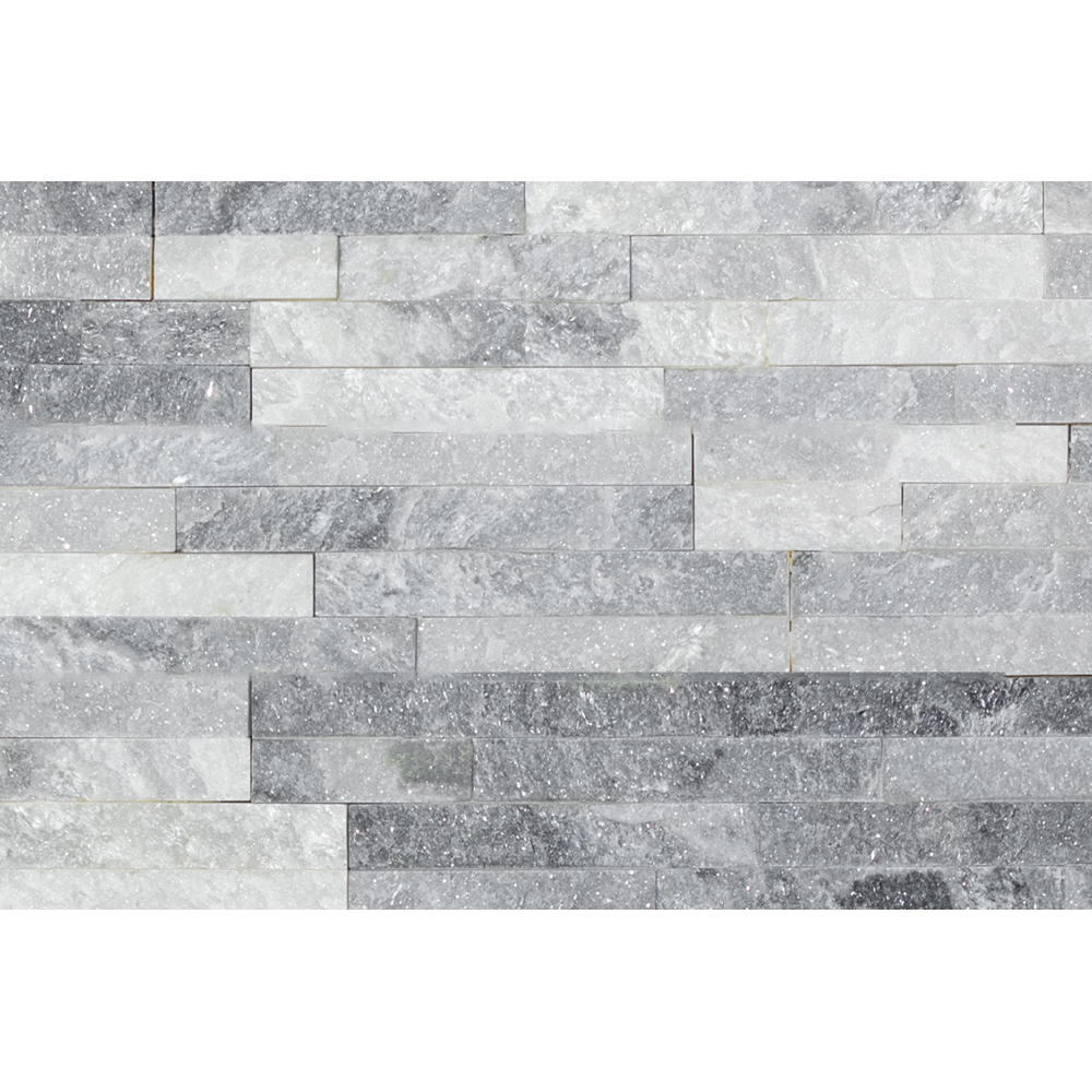 Piatra naturala MODULO, 40 x 10 cm, 0.68 mp, quartz, alb-negru