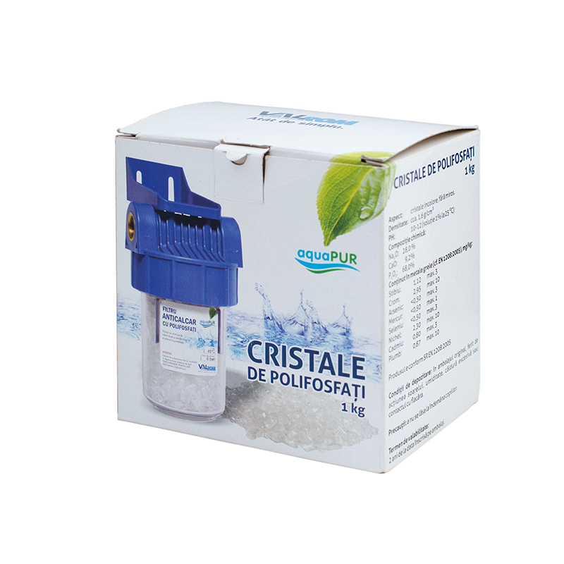 Cristale polifosfati 1kg  Valrom Aquapur