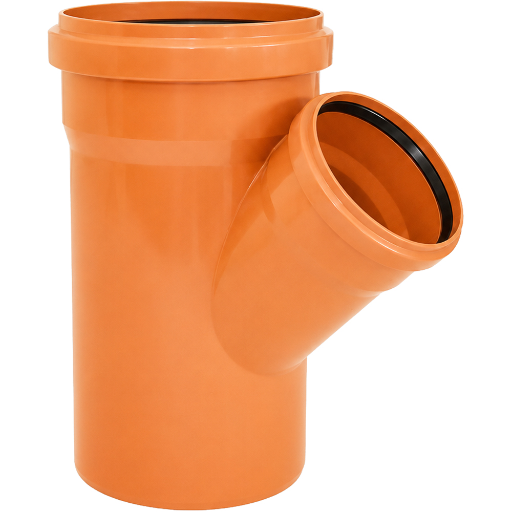 Ramificatie redusa canalizare VALROM VALPlast, PVC 45 grade, D 110 x 50 mm