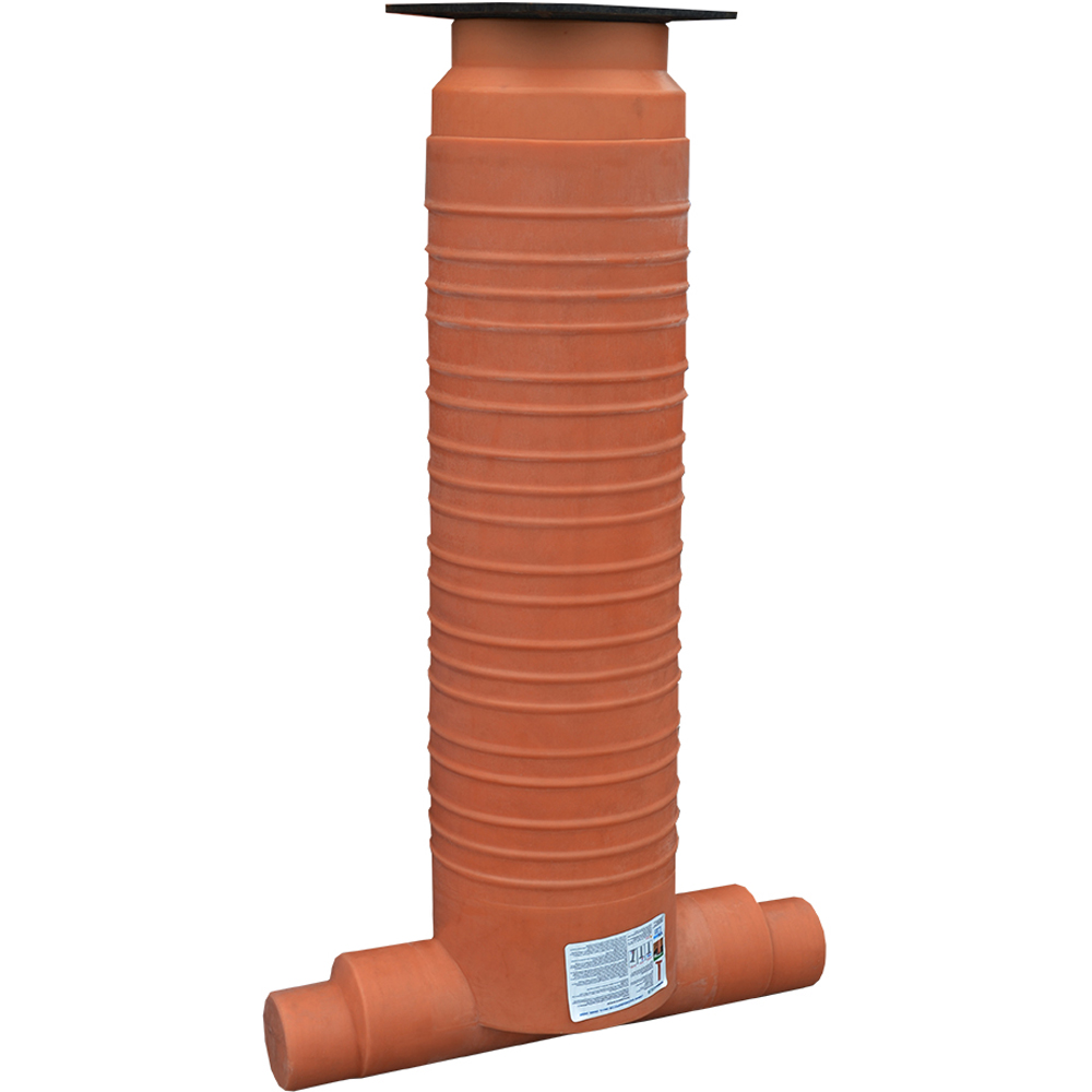 Camin inspectie VALROM VALPlast, PVC, D 315 mm, 1 intrare/1 iesire 200/160 mm, capac fonta A15, H 160 cm