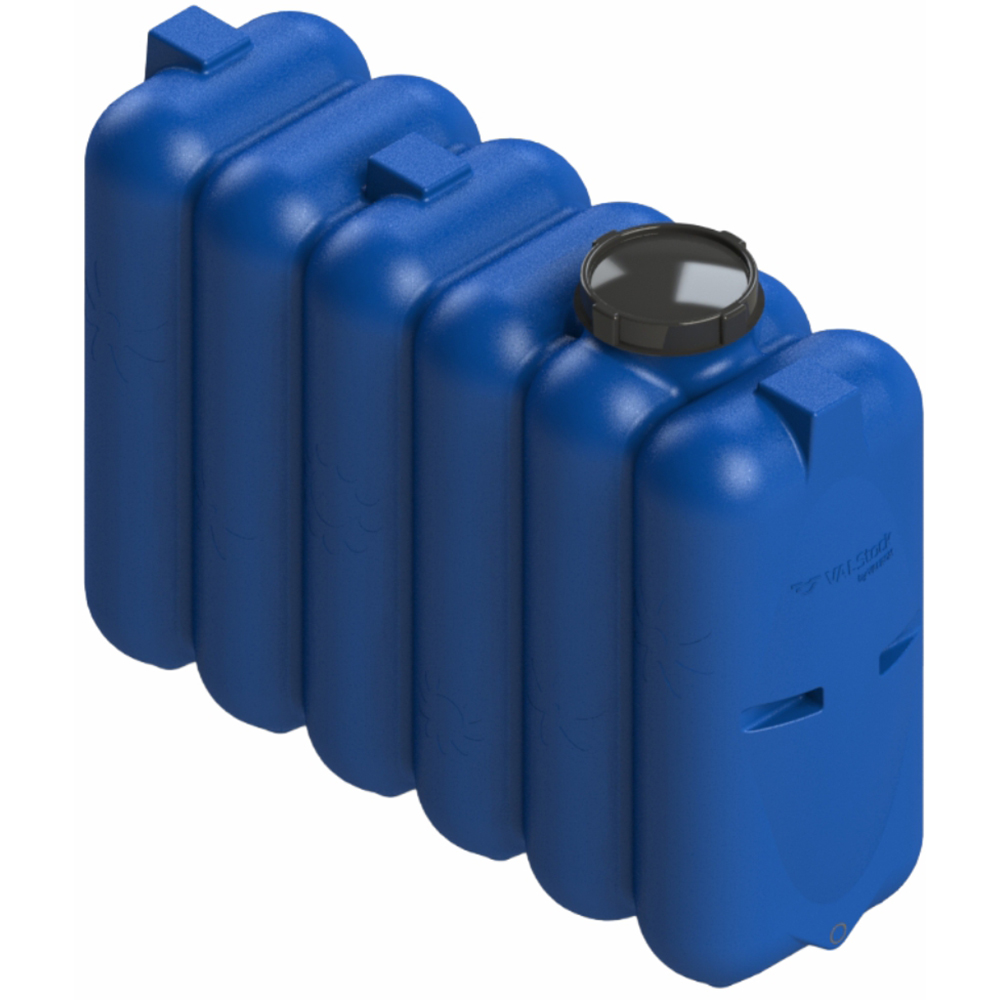 Rezervor apa rectangular VALROM VALStock, polietilena, 1000 l, albastru