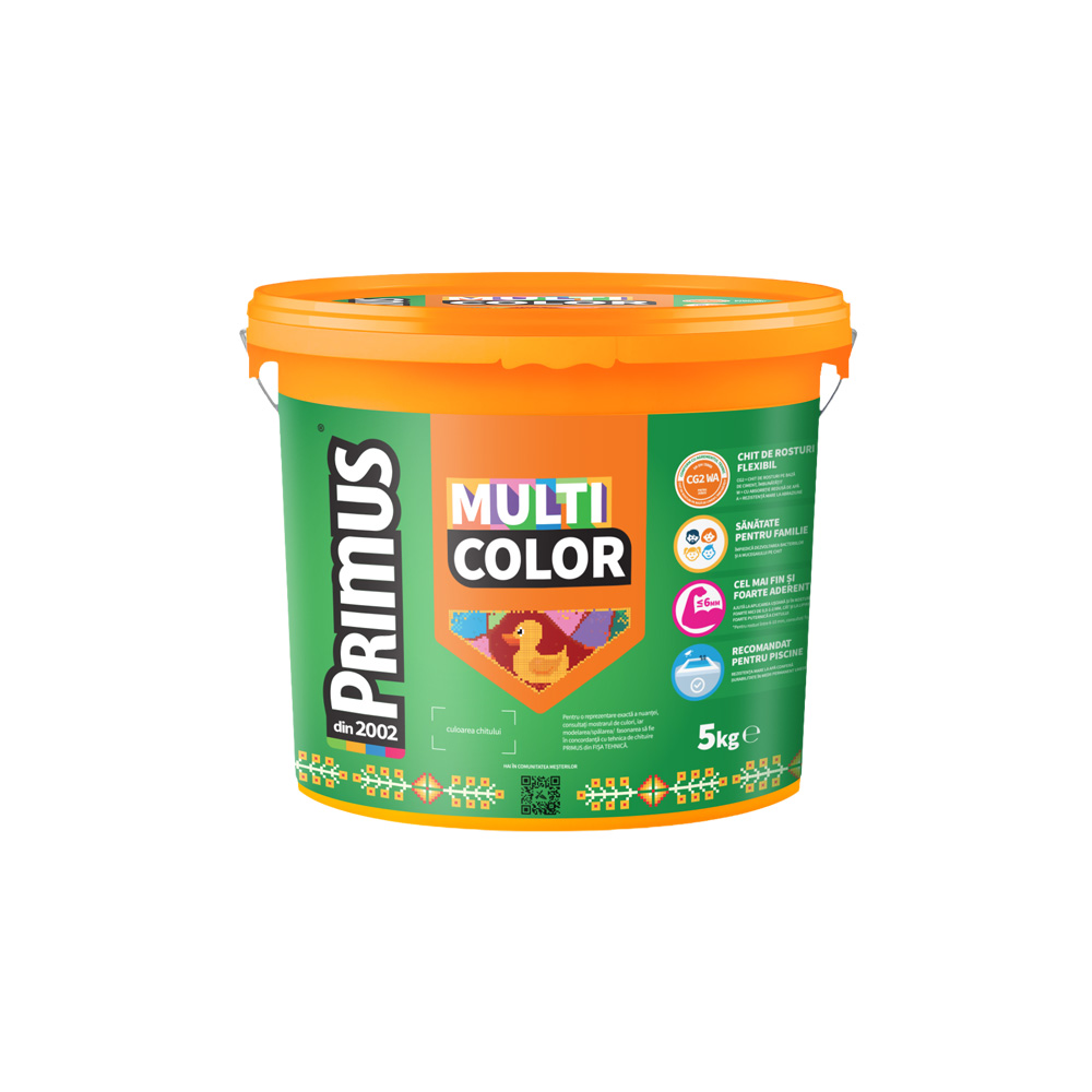 Chit rosturi Primus Multicolor, B25 Caviar, gri, 5Kg