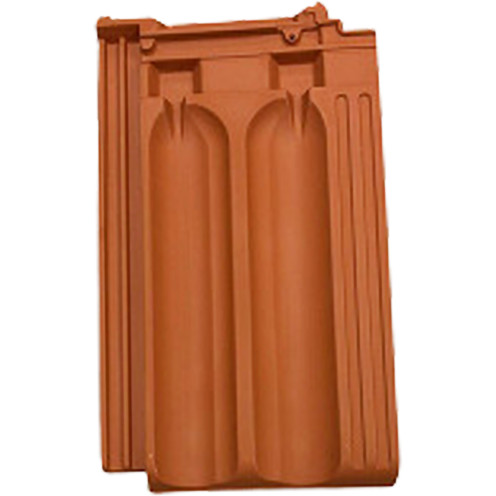 Tigla ceramica 1/1 LEIER Francia, 49.2 x 29.5 cm, caramiziu, RAL 8004
