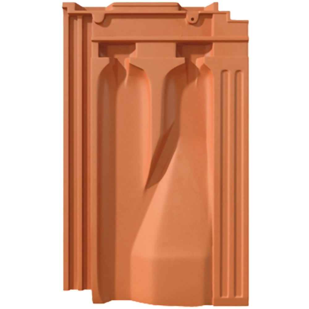 Tigla ceramica de aerisire LEIER Francia, 49.2 x 29.5 cm, caramiziu, RAL 8004