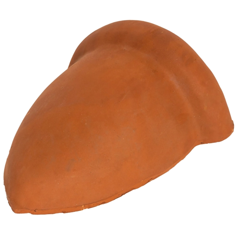 Element inchidere coama latura mare LEIER, ceramica, 30 x 28 cm, caramiziu, RAL 8004