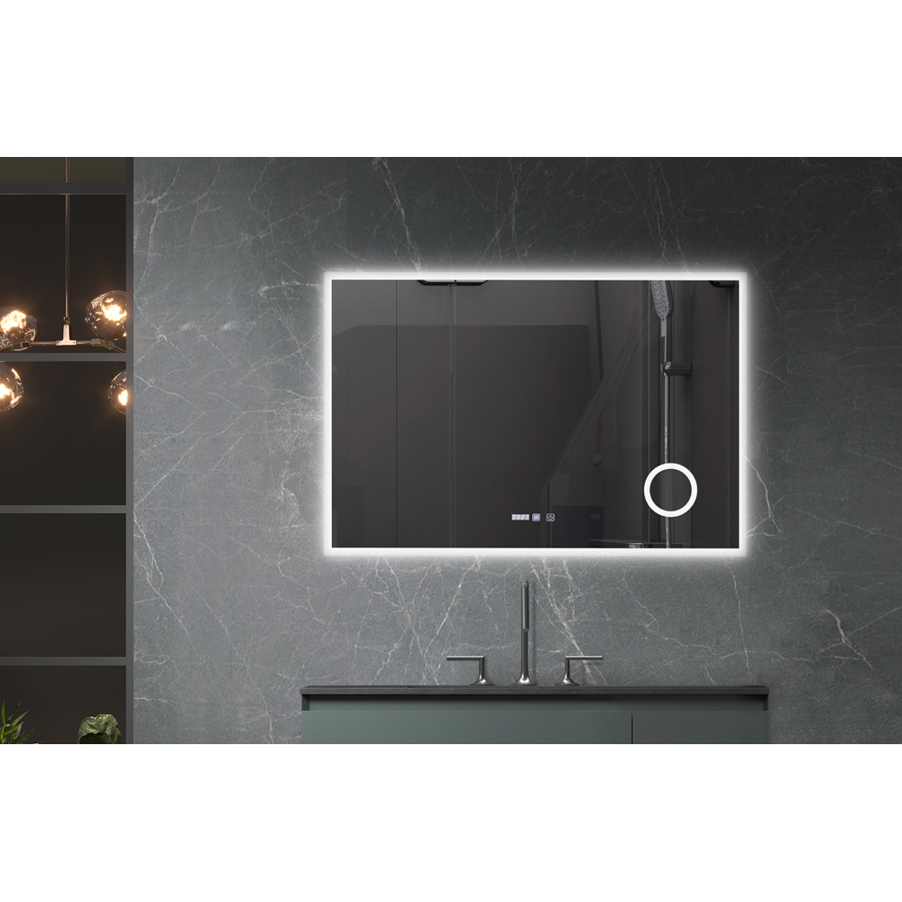 Oglinda baie BELFORM Atlantis, 120 x 4 x 80 cm, iluminare LED