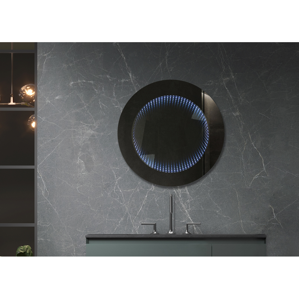 Oglinda baie BELFORM Atlantis, 60 x 4 x 60 cm, iluminare LED