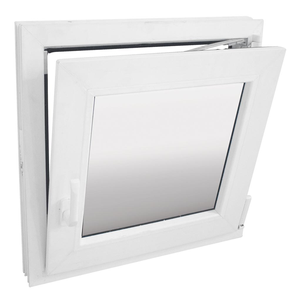 Fereastra termopan FENSTERWELT, PVC, 4 camere, 56 x 56 cm, deschidere oscilobatanta dreapta, alb